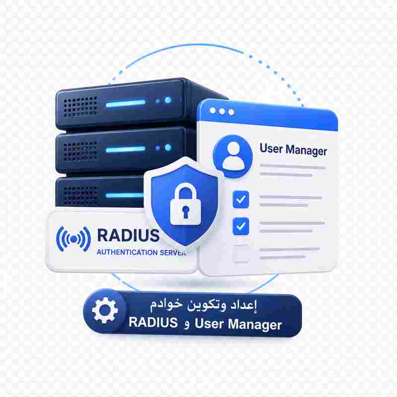 إعداد وتكوين خوادم RADIUS وUser Manager | Cloud Tech